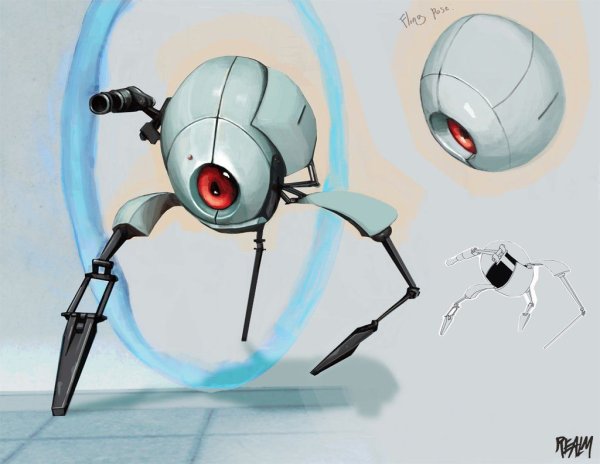Уитли Portal 2 концепт арт