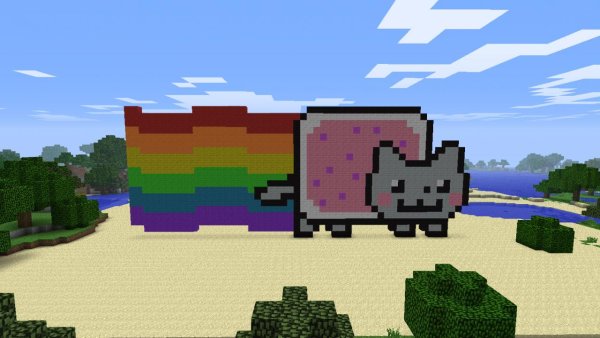 Нян Кэт в Minecraft