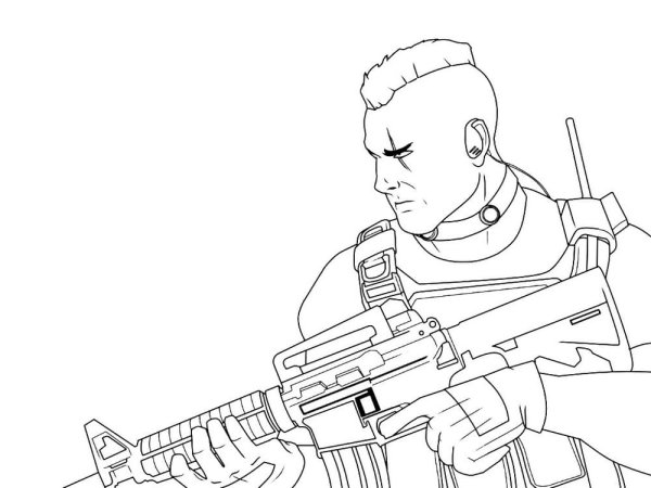 Раскраска Call of Duty Modern Warfare 2