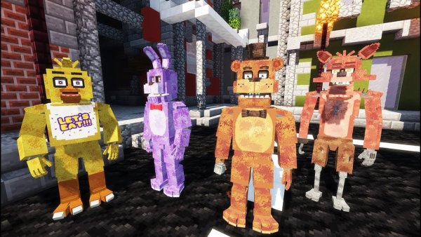 Minecraft FNAF Universe Mod АНИМАТРОНИКИ