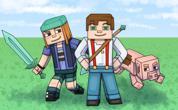 Minecraft story Mode Стив