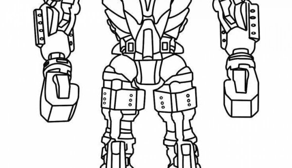 Раскраска робот Живая сталь НОЙЗИ