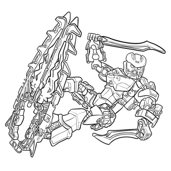 Раскраска LEGO Bionicle
