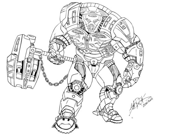 Раскраска LEGO Bionicle