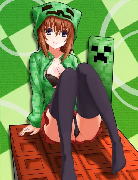 Minecraft КРИПЕР девушка