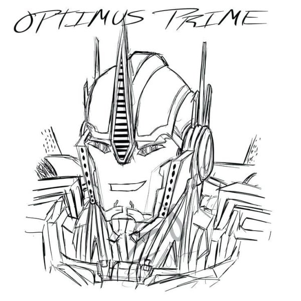 Transformers Prime Optimus Prime draw