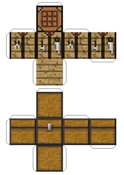 Minecraft из бумаги