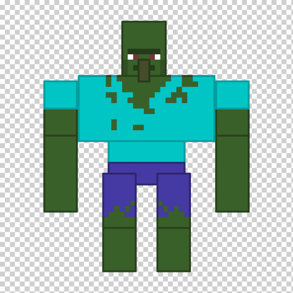 Minecraft зомби МУТАНТ Villager
