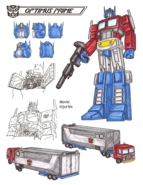 Optimus Prime g1 reference