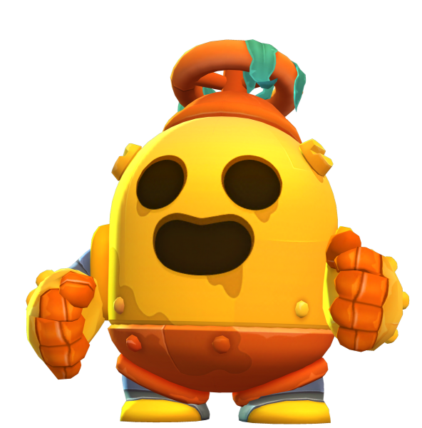 Спайк на прозрачном фоне Brawl Stars