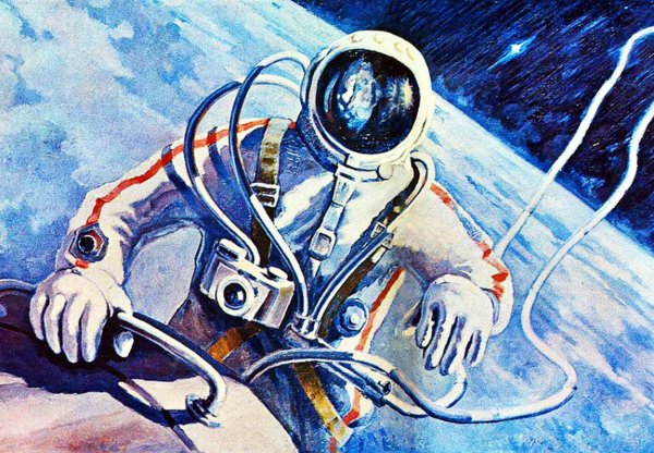 Восход-2 человек в космосе