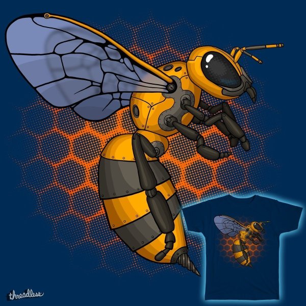 Рисунки робот пчела (41 фото)