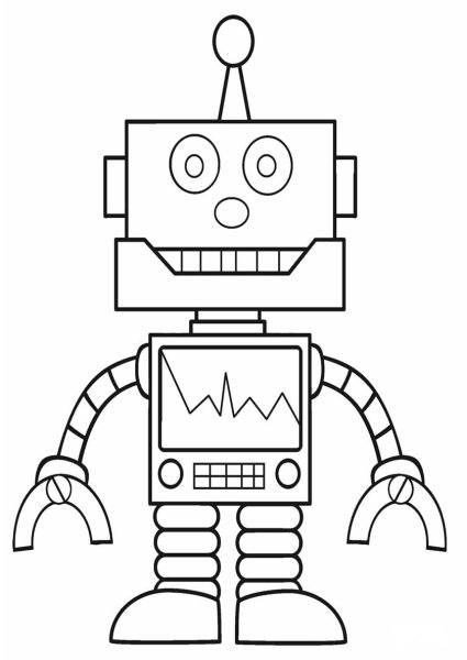 Раскраски. Роботы