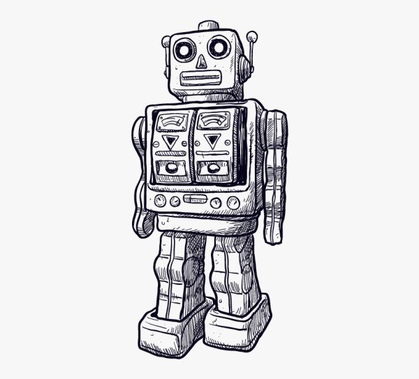 Рисунки роботов для срисовки