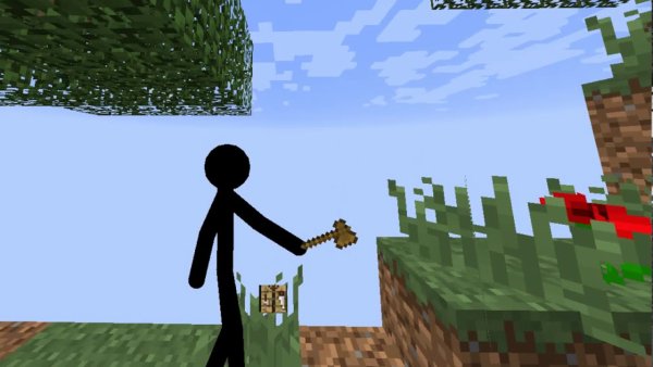 Stickman в МАЙНКРАФТЕ