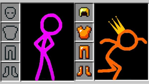 Alan Becker Stickman против майнкрафт