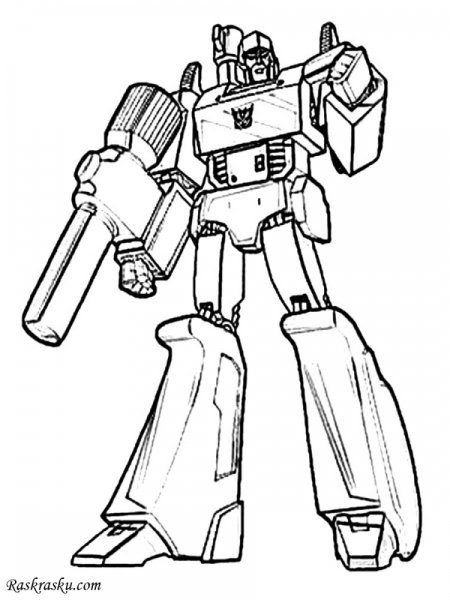 Tobot трансформер раскраска