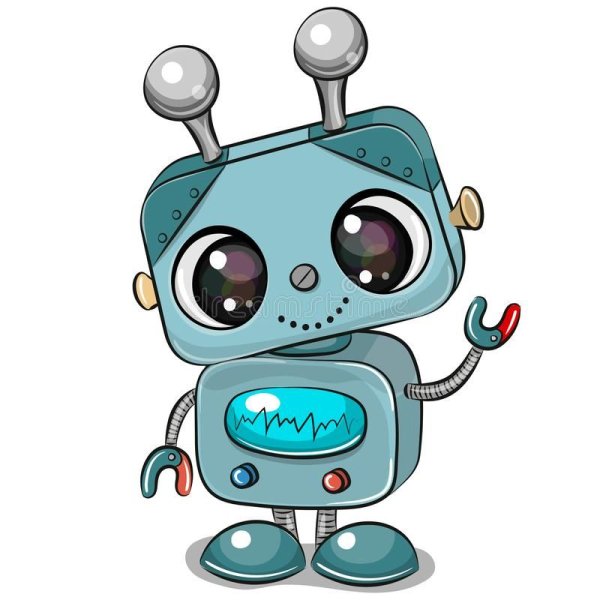 Мультяшные милые роботы
