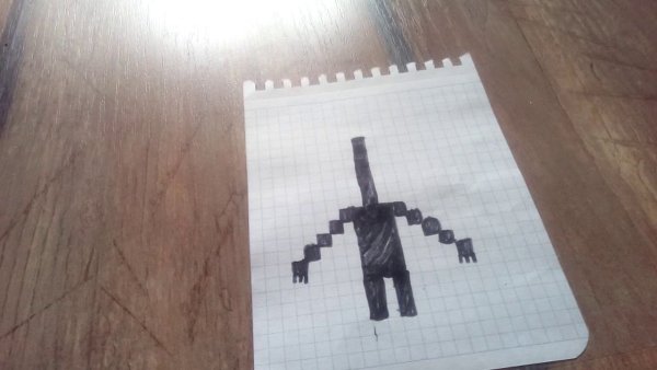 Рисунки по клеточкам сиреноголовый