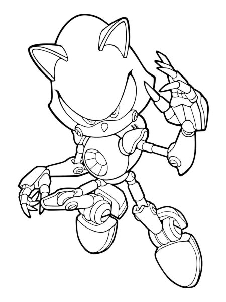 Metal Sonic раскраска