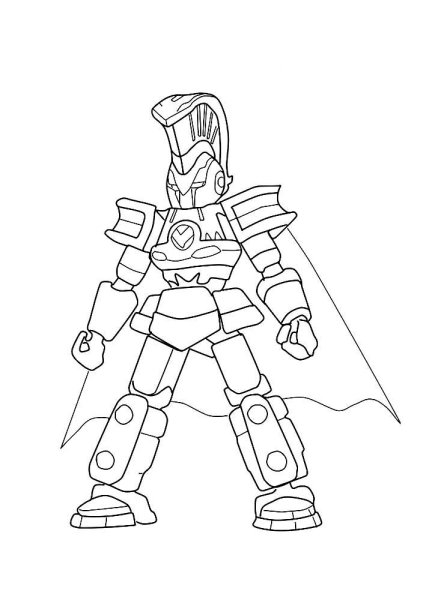 Раскраска LBX Ахиллес