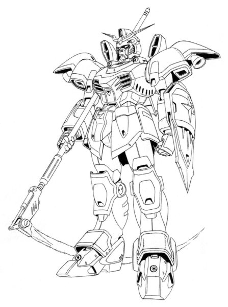 Раскраска LBX Ахиллес