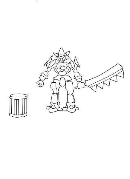 Раскраска LBX Ахиллес