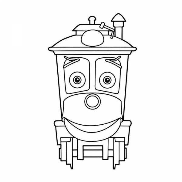 Роботы поезда раскраска Джеффри