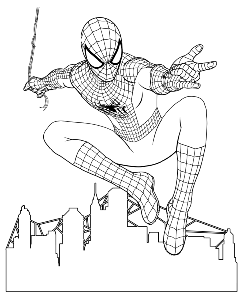 Раскраски человек паук the amazing Spider-man 2