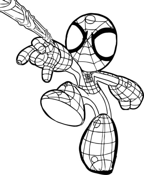Рисунки человек паук робот (46 фото)