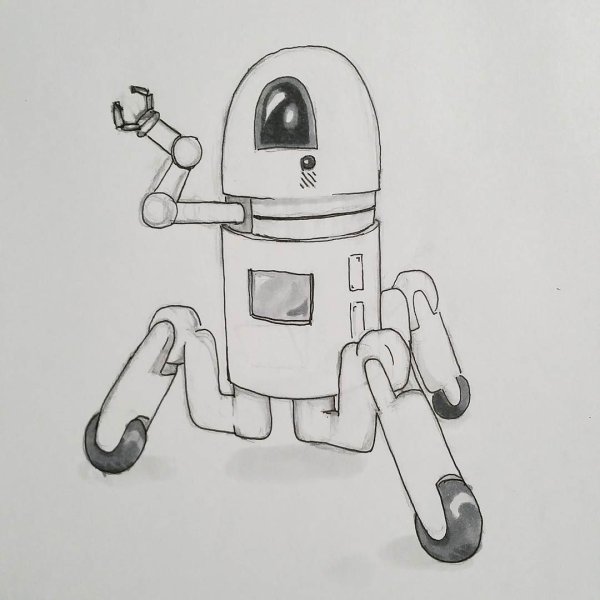 Рисунки роботов для срисовки