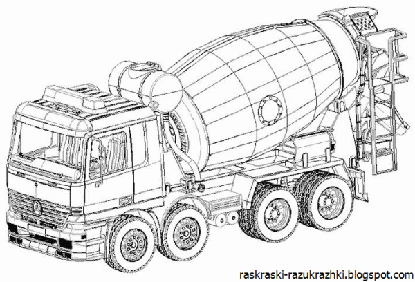 Габариты автобетоносмеситель сб-130