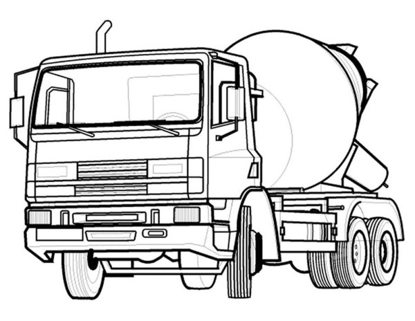 Раскраски КАМАЗ 43118