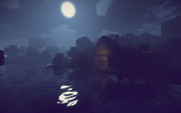 Minecraft шейдеры ночь