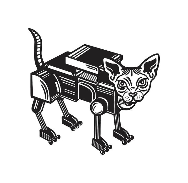 Нарисовать робота кота