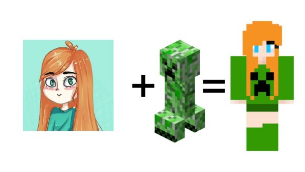 Нарисовать юни КРИПЕР