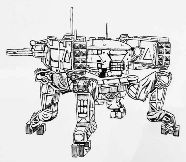 Военные роботы раскраска