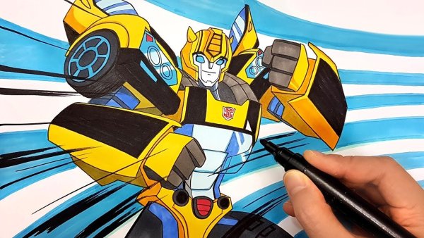 Transformers Cyberverse Bumblebee car