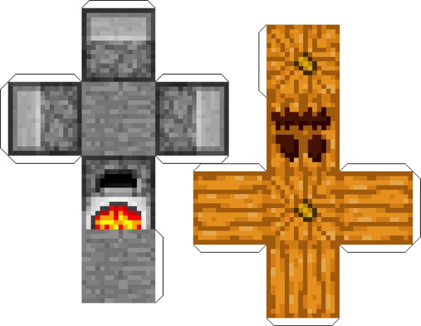 Фигурки майнкрафт из бумаги