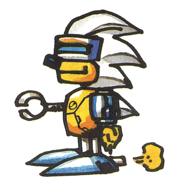 Меха Silver Sonic 8 бит