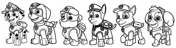 Раскраска Щенячий патруль робот пес