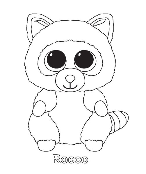 Раскраска Beanie Boo