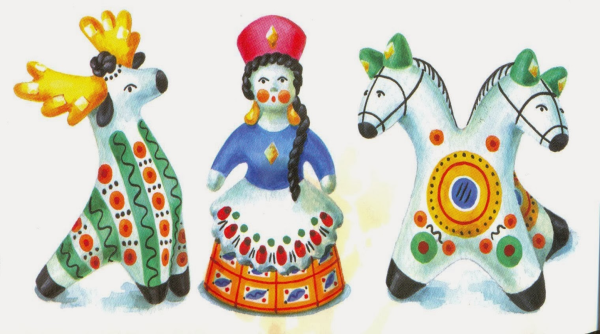 Дымковская игрушка роспись для детей