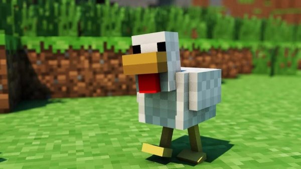 Minecraft курица