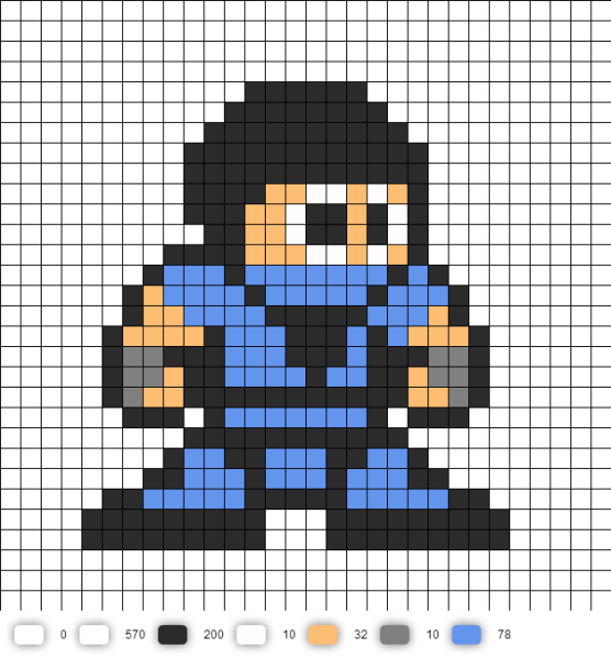 Pixel Art герои Mortal Kombat