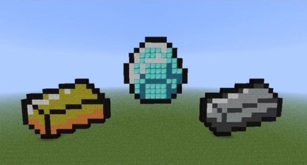 Золото Алмаз железо Minecraft
