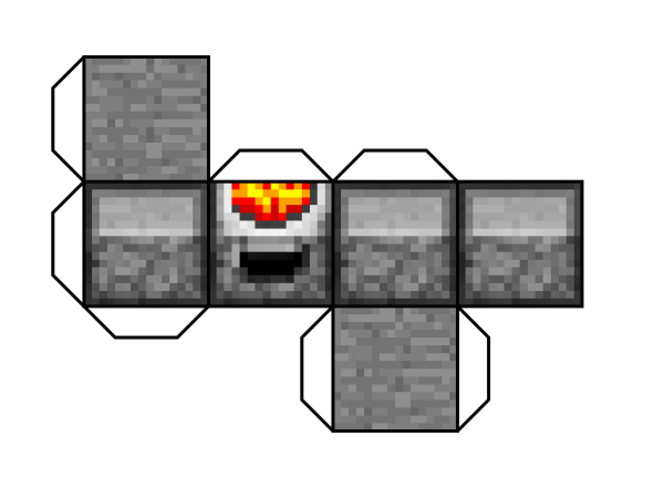 Minecraft из бумаги