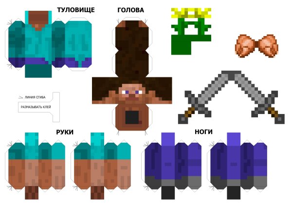 Рисунки майнкрафт стив и нубик (45 фото)