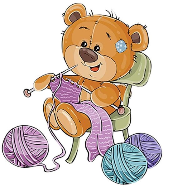 Медвежонок с клубком