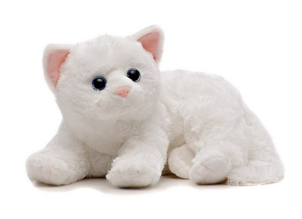 Мягкая игрушка кошка белая Crystal Classic, 25см
